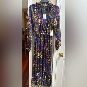 Elegant Multicolor Floral Dress